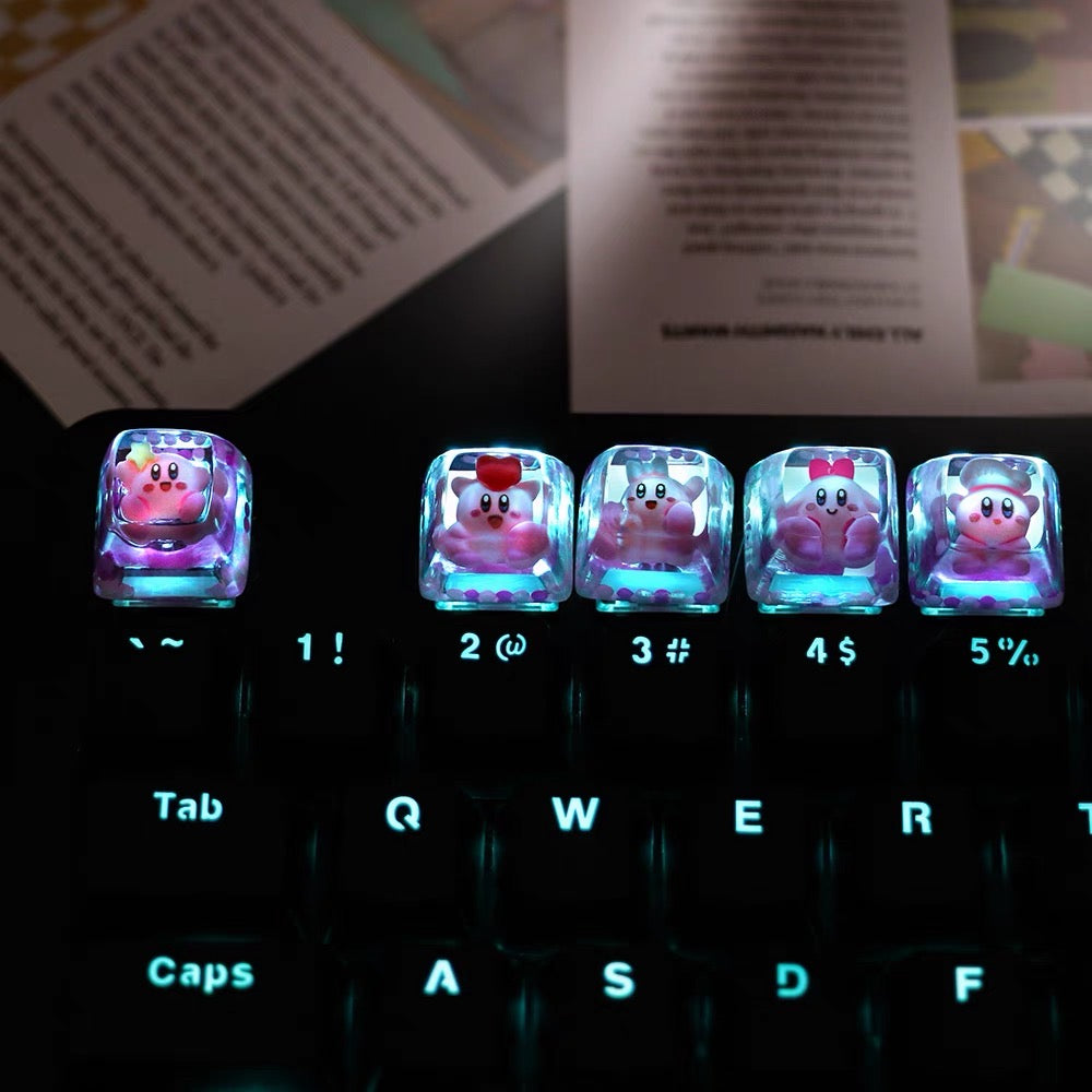 BlingKiyo Crystal Kirby Key Caps