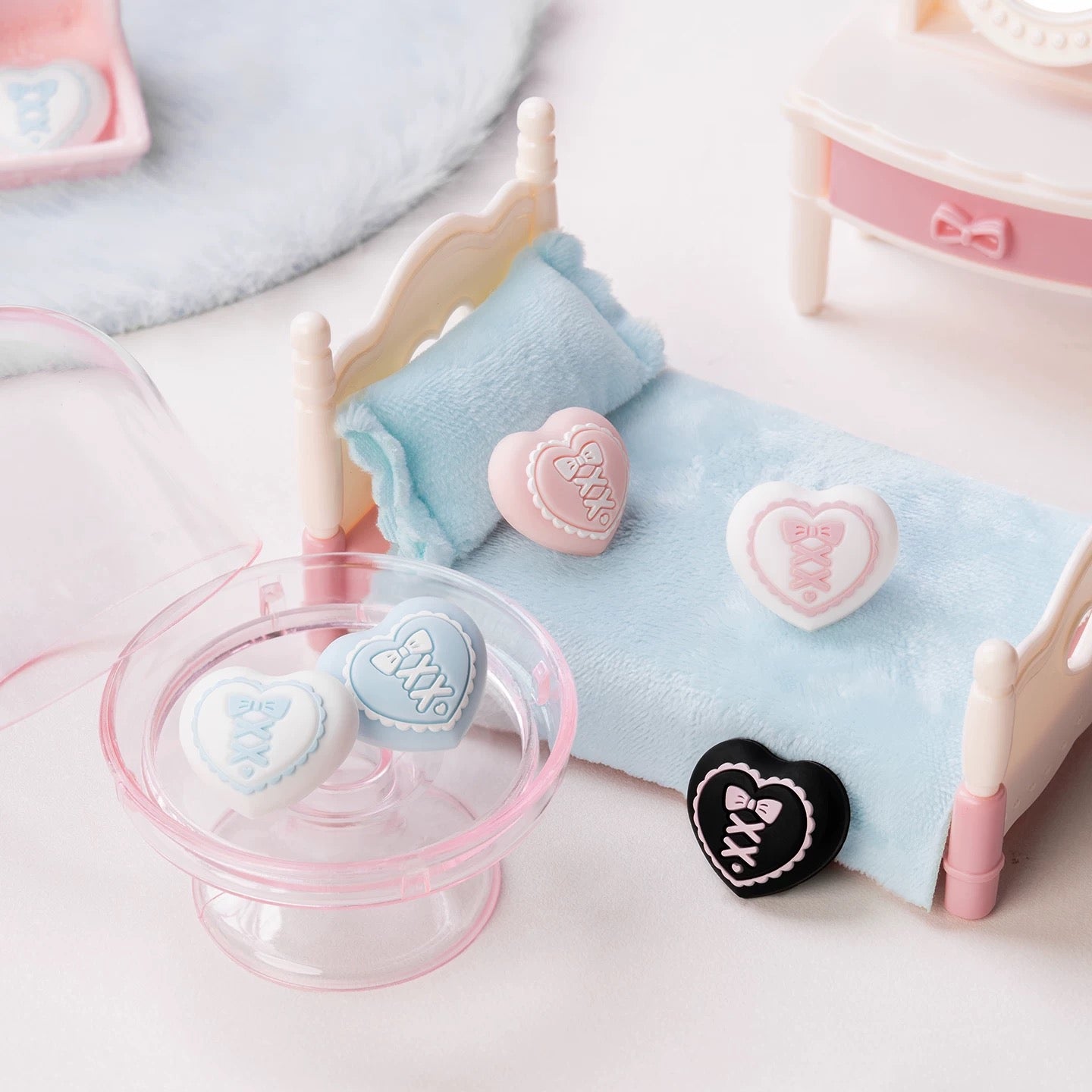 Lace Heart Switch Thumb Grip Caps