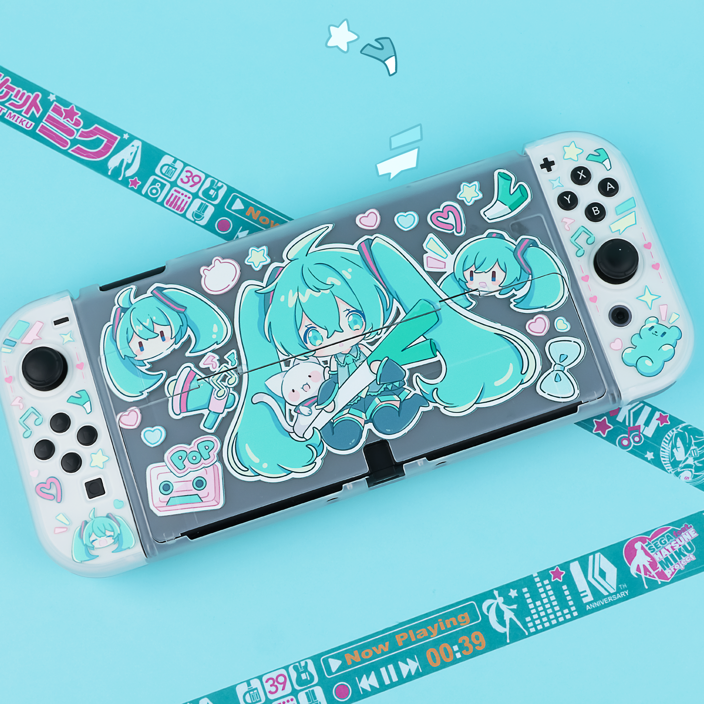 BlingKiyo Hatsune Miku Nintendo Switch Oled & NS2 Protective Case