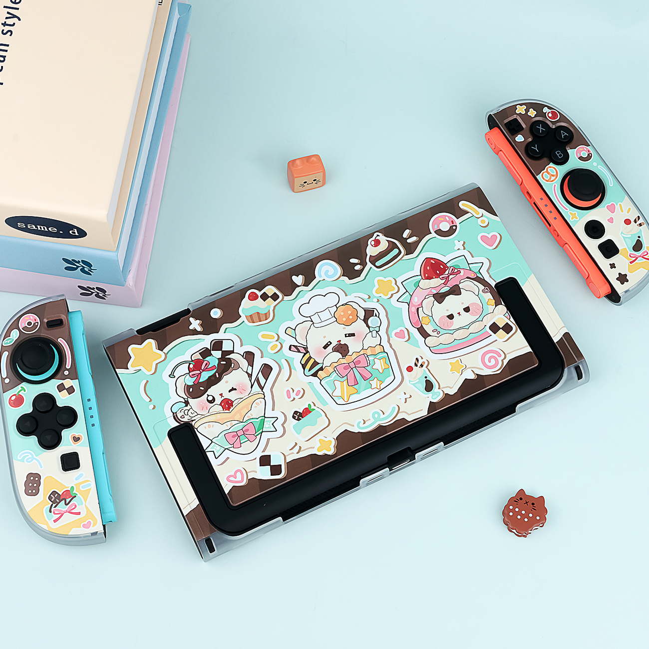 Mint Chocolate Bear NS OLED/NS2 Protective Case