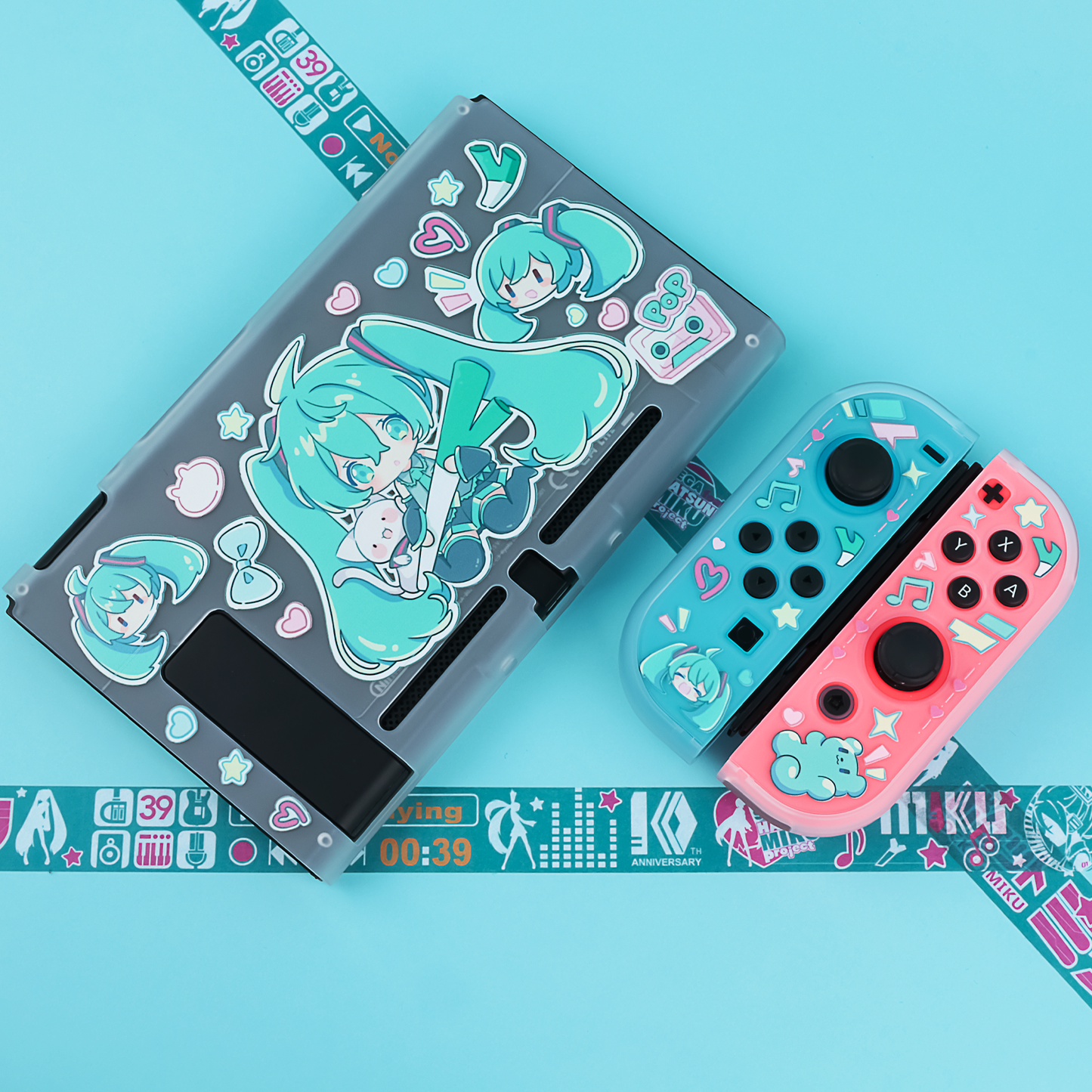 BlingKiyo Hatsune Miku Nintendo Switch Oled & NS2 Protective Case