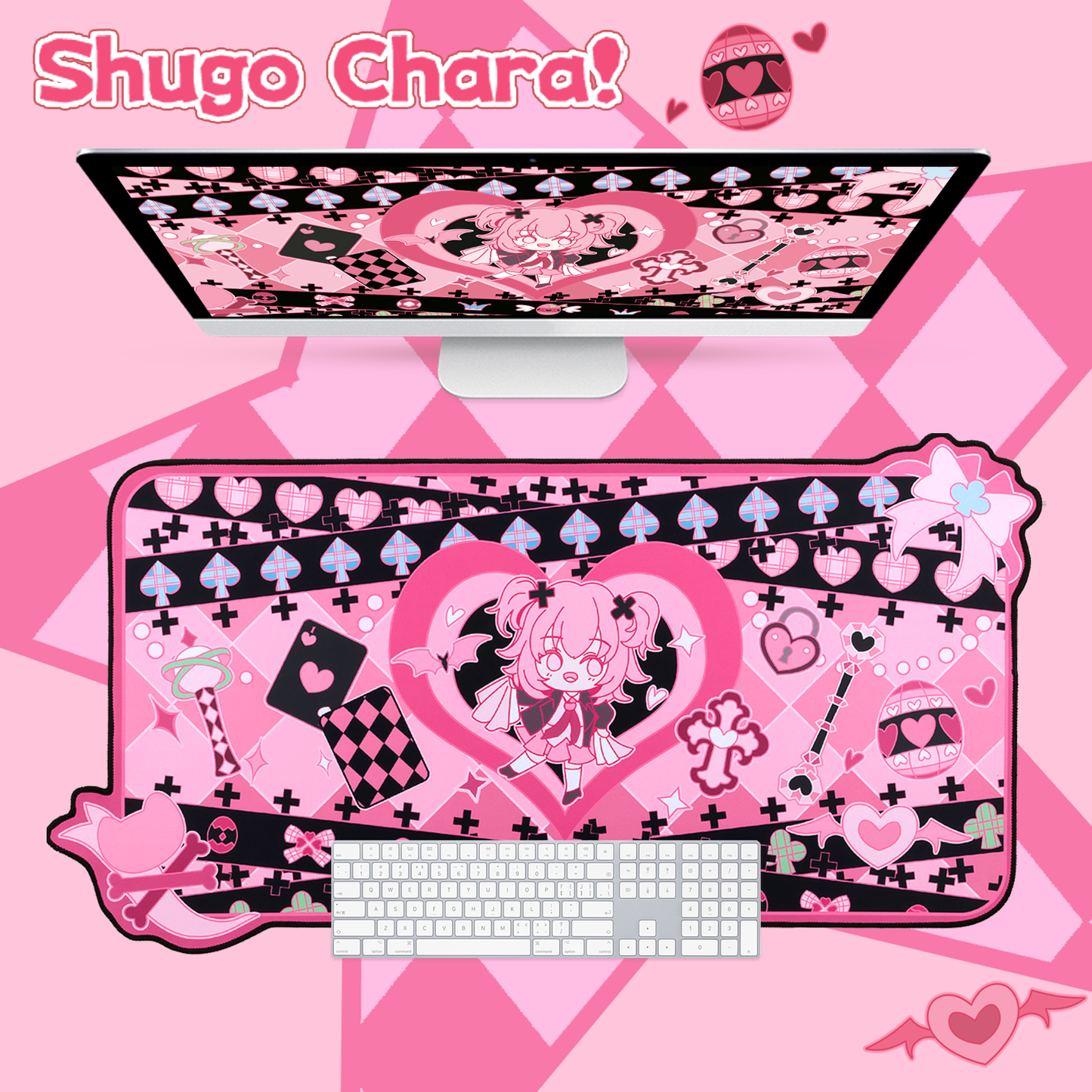 BlingKiyo Shugo Chara Large Mouse Pad/Desk Mat
