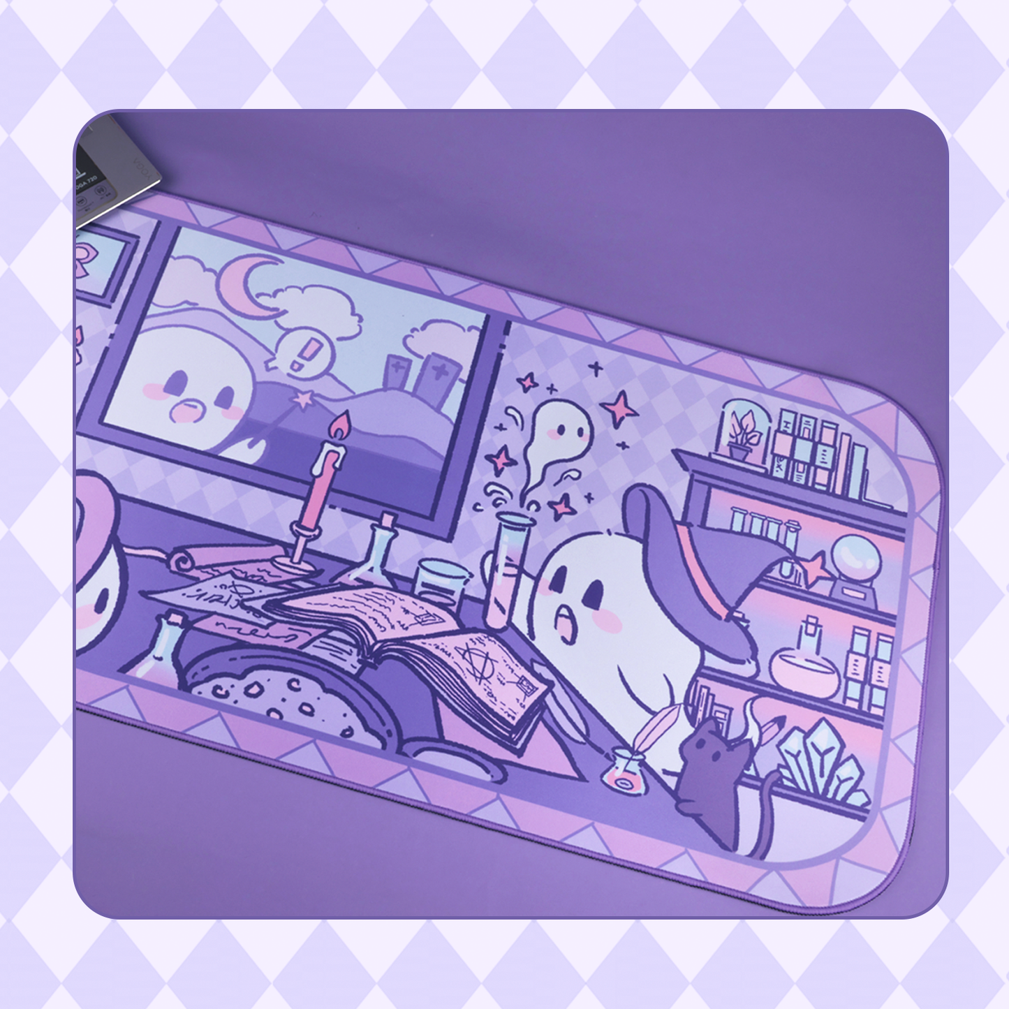 BlingKiyo Halloween Ghost Large Mouse Pad / Desk Mat