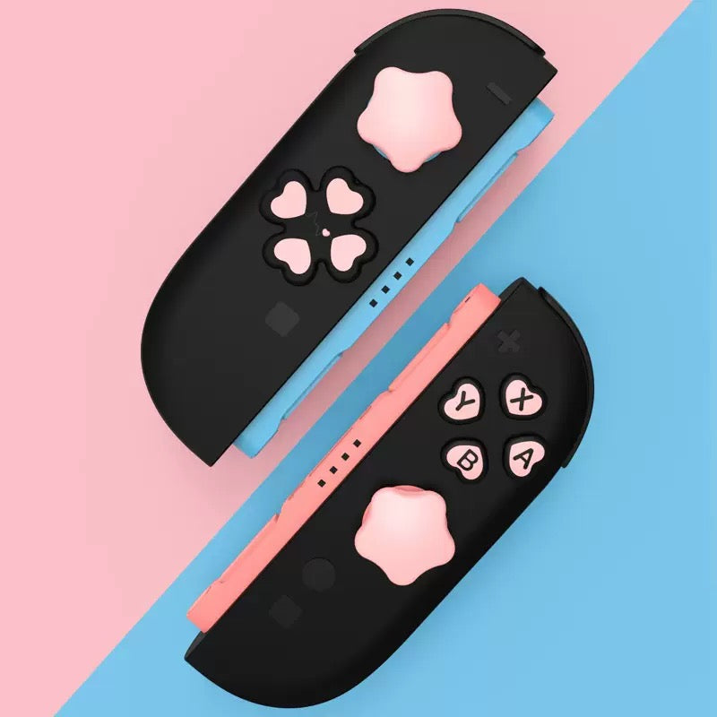 Star Heart Button Caps for Switch2