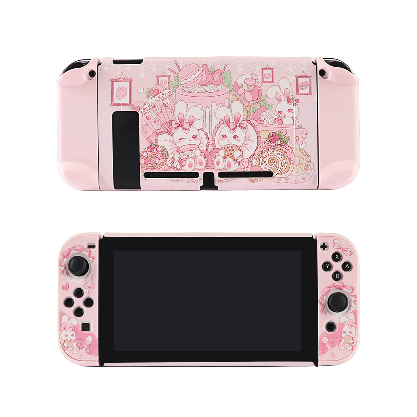 BlingKiyo Candy Bunny Protective Shell for Nintendo Switch/ Switch OLED