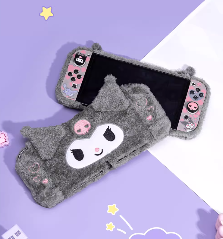 GeekShare Plush Kuromi Protective Shell for Switch OLED