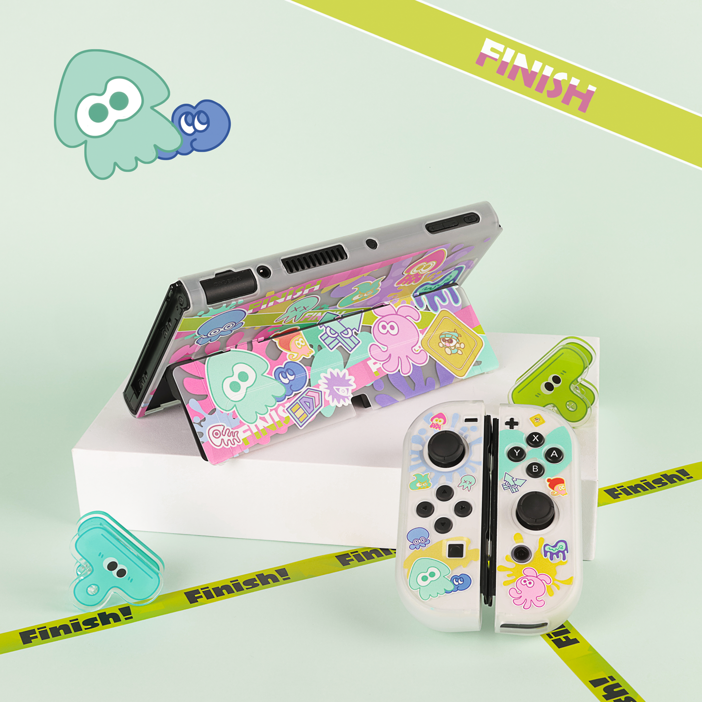 BlingKiyo Splatoon Nintendo Switch OLED Protective Shell