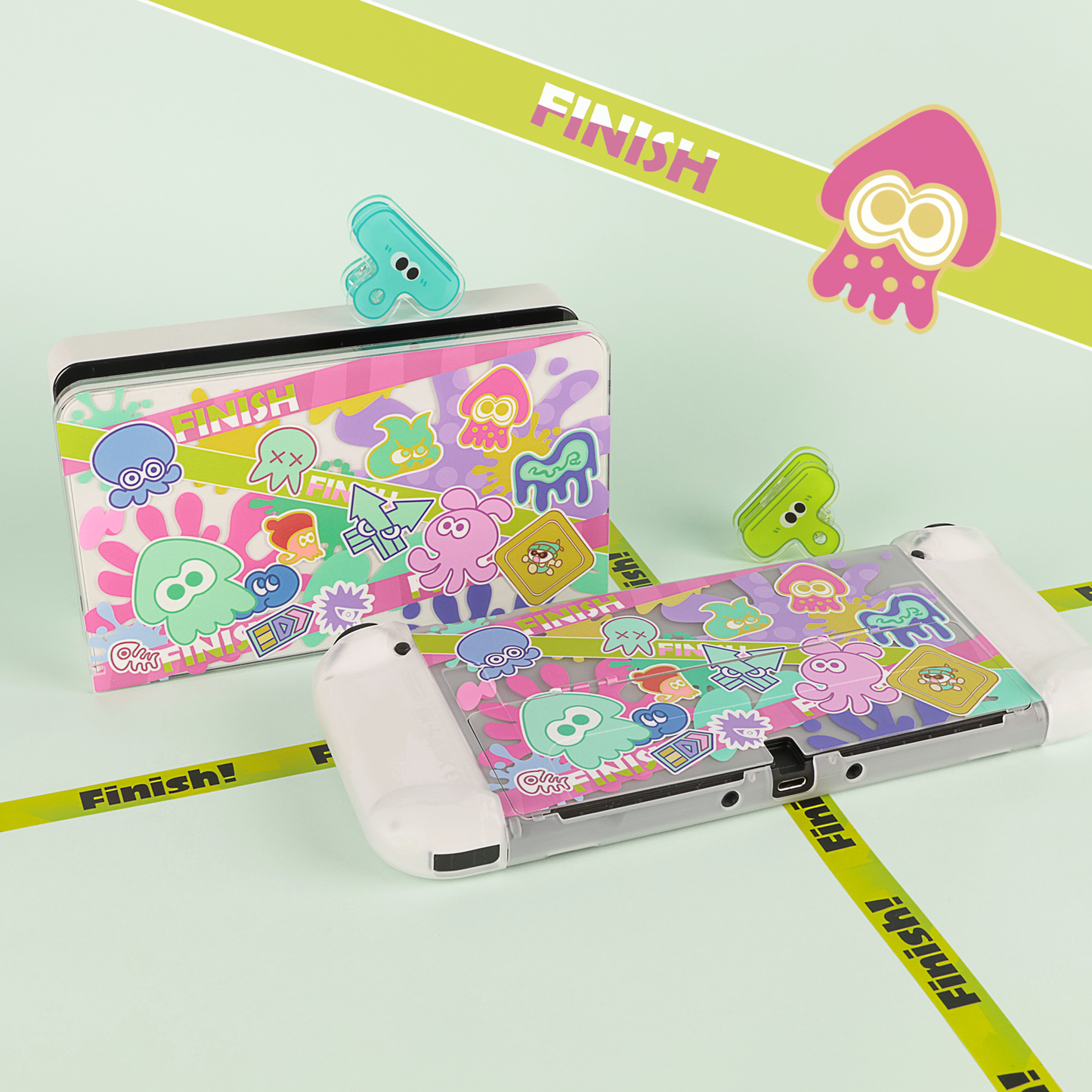 BlingKiyo Splatoon Nintendo Switch OLED& NS2&LITE Protective Shell