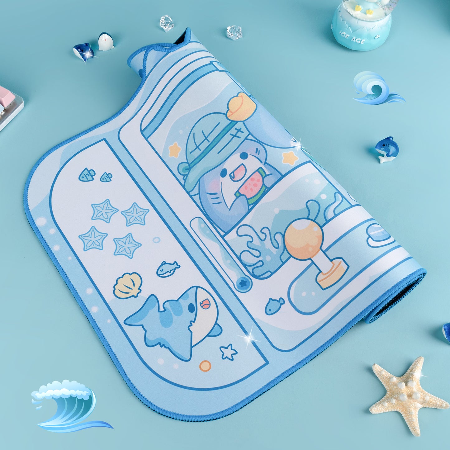 BlingKiyo Shark Large Mouse Pad / Desk Mat