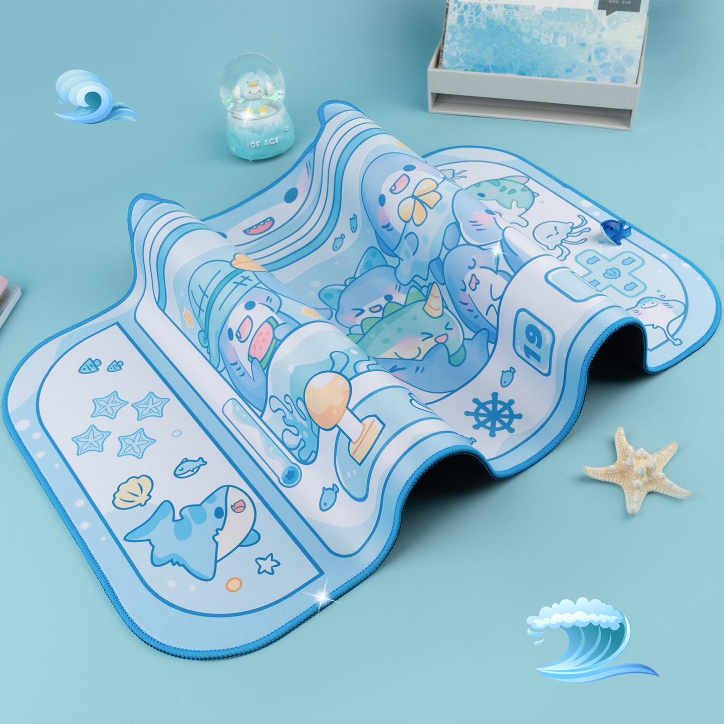 BlingKiyo Shark Large Mouse Pad / Desk Mat