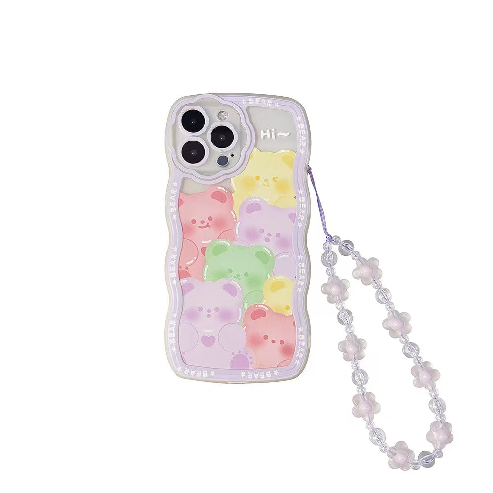 BlingKiyo Colorful Bear Phone Case