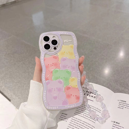 BlingKiyo Colorful Bear Phone Case