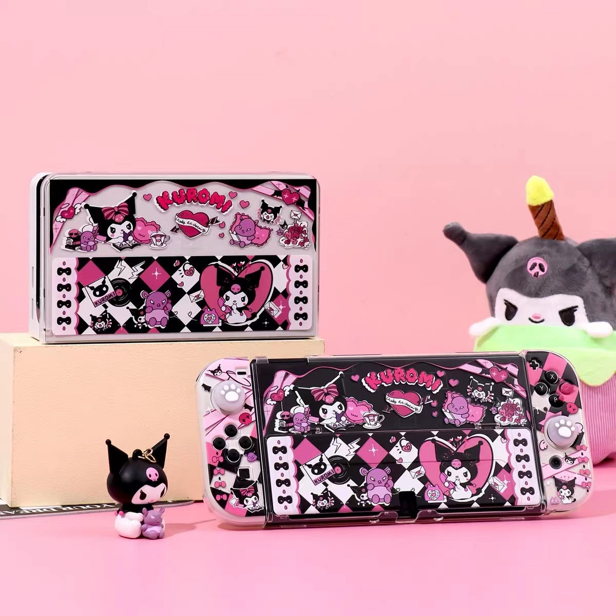 BlingKiyo Kuromi Protective Case for Nintendo Switch/ OLED