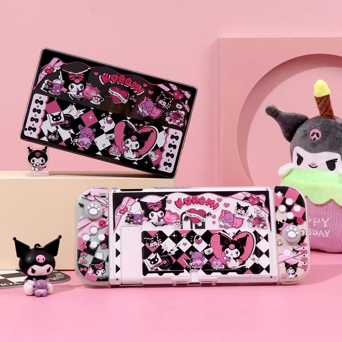 BlingKiyo Kuromi Protective Case for Nintendo Switch/ OLED