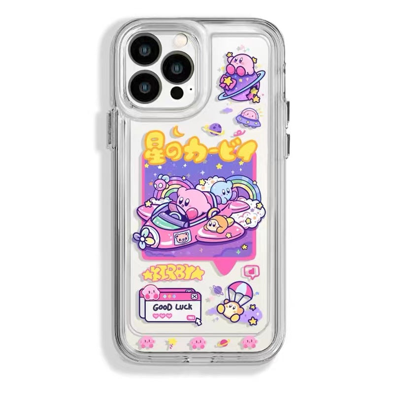 BlingKiyo Space Kirby Transparent iPhone Case