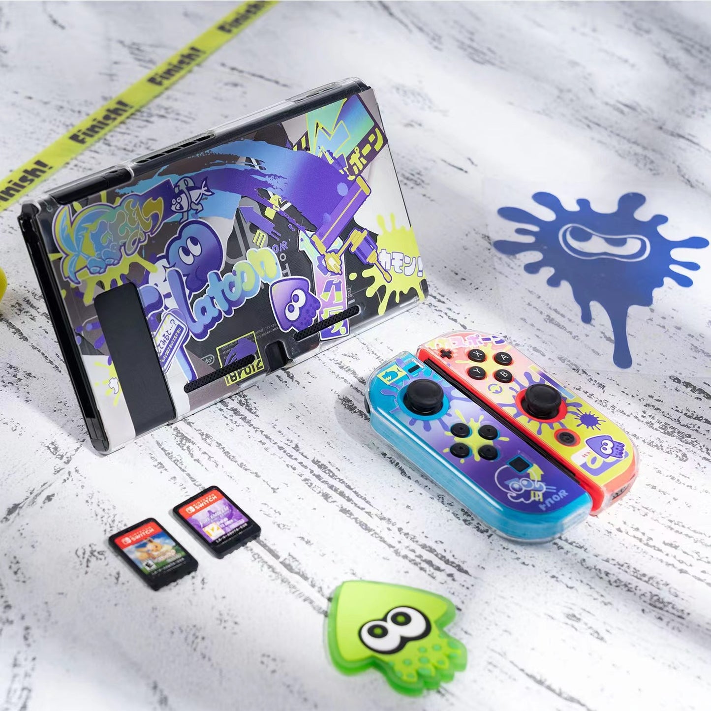 BlingKiyo Splatoon 3 Nintendo Switch OLED Protective Shell
