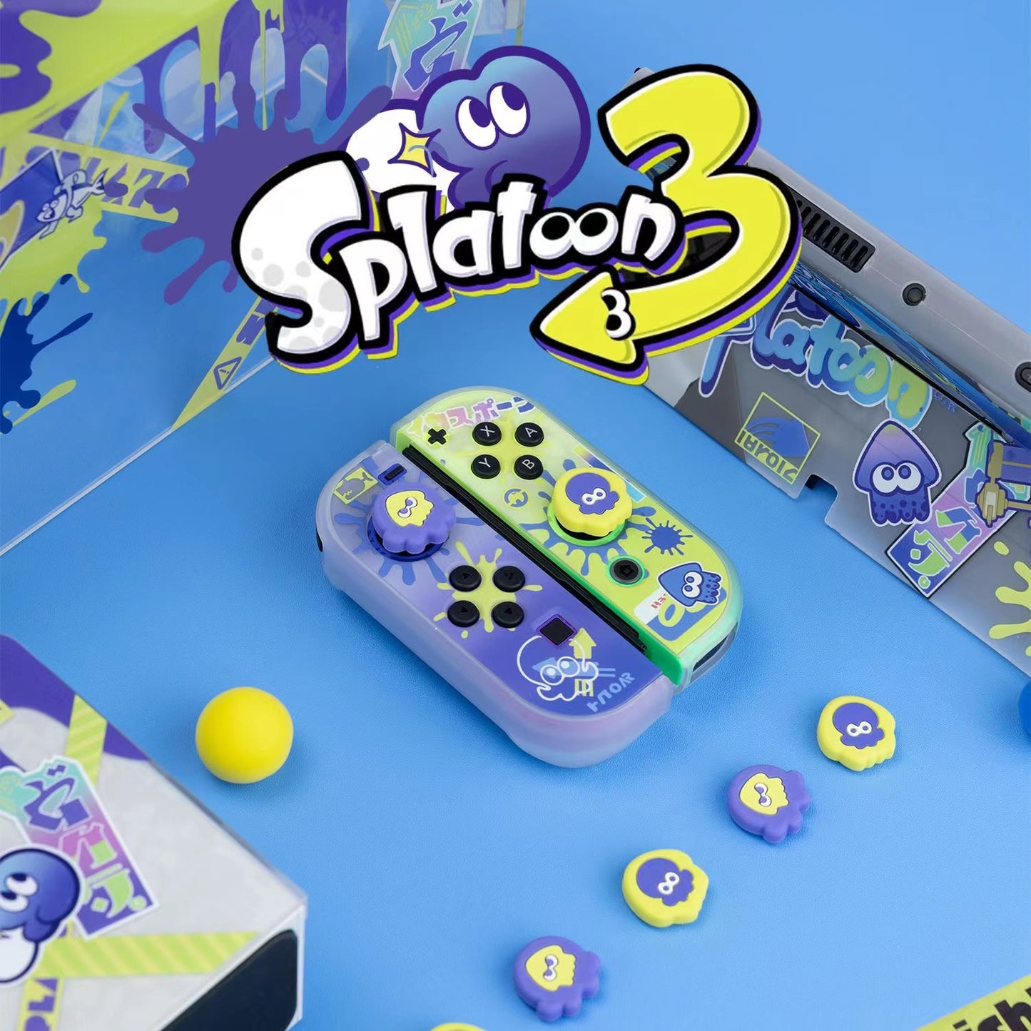 BlingKiyo Splatoon 3 Nintendo Switch OLED Protective Shell
