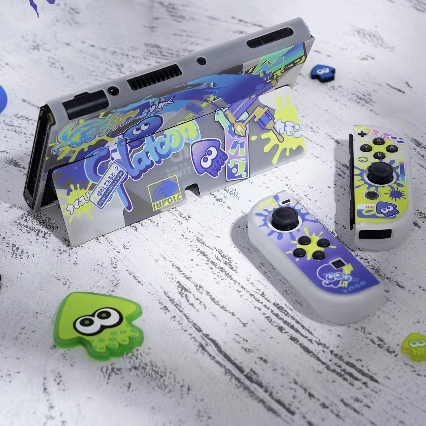 BlingKiyo Splatoon 3 Nintendo Switch OLED Protective Shell