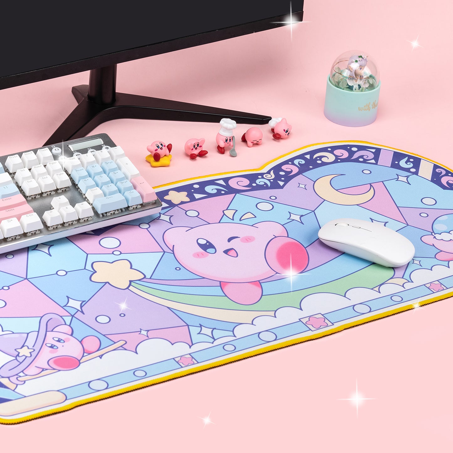 BlingKiyo Kirby Large Mouse Pad/Desk Mat