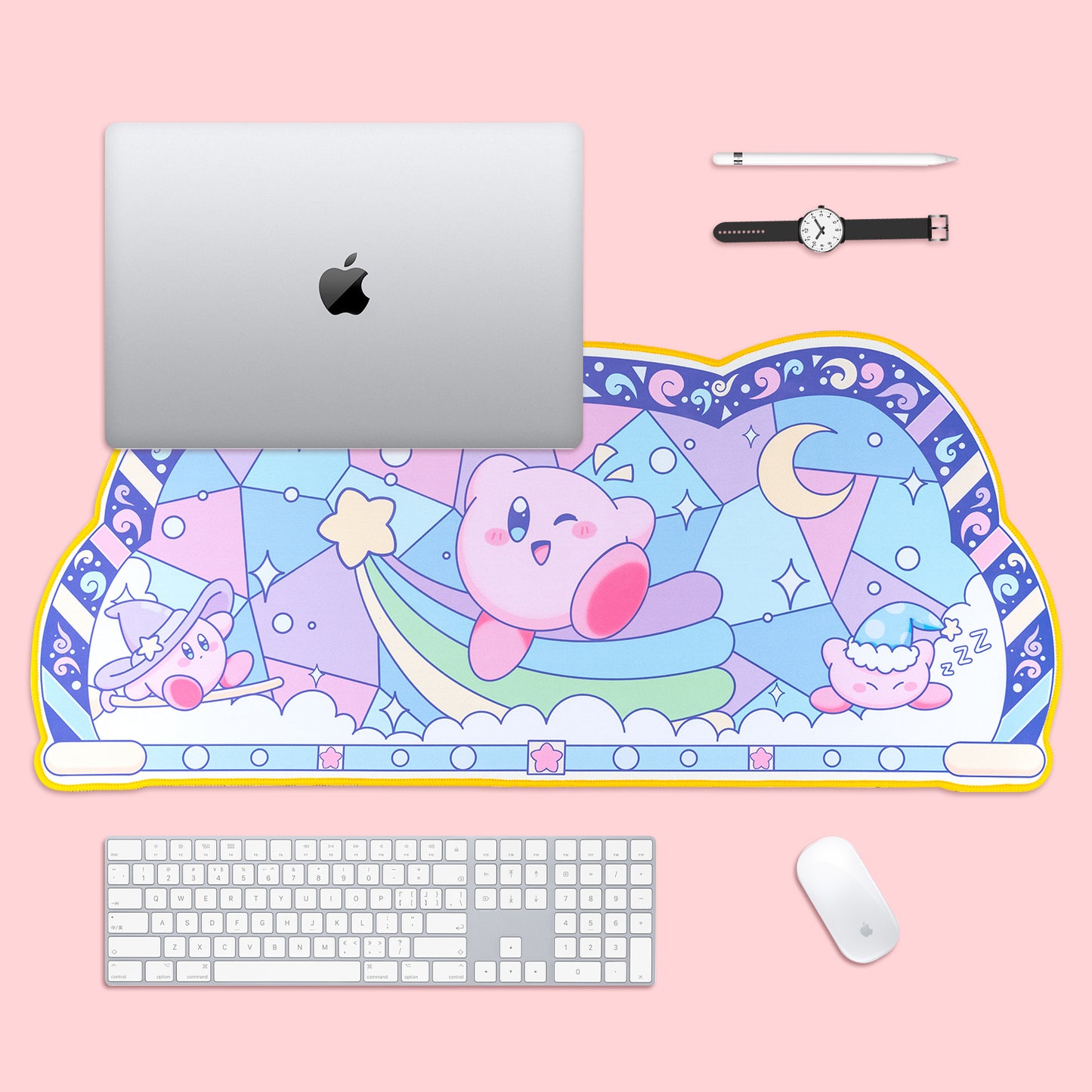 BlingKiyo Kirby Large Mouse Pad/Desk Mat