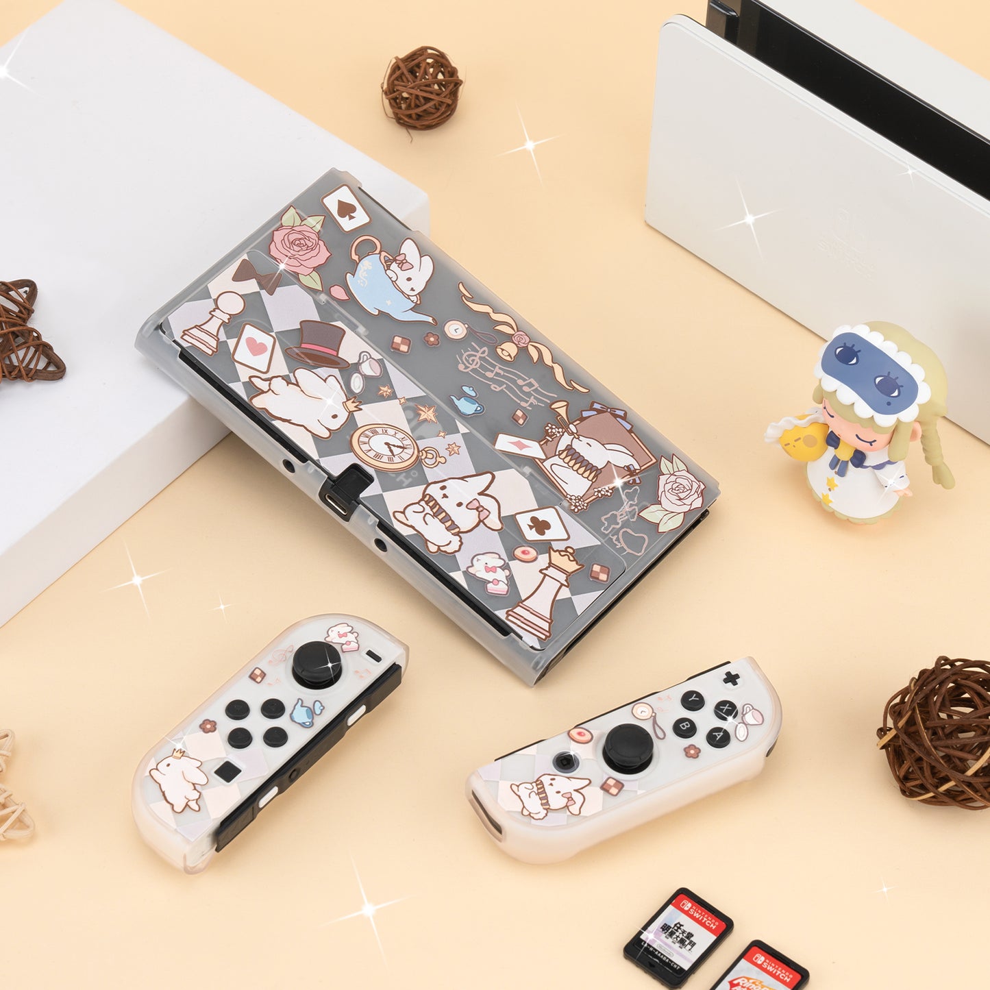 BlingKiyo Alice Bunny Nintendo Switch Oled Protective Case
