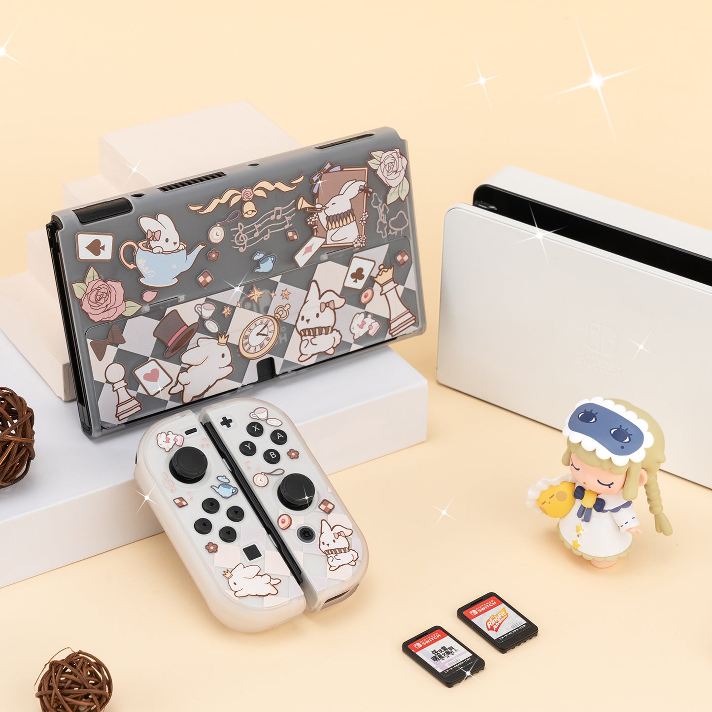 BlingKiyo Alice Bunny Nintendo Switch Oled Protective Case