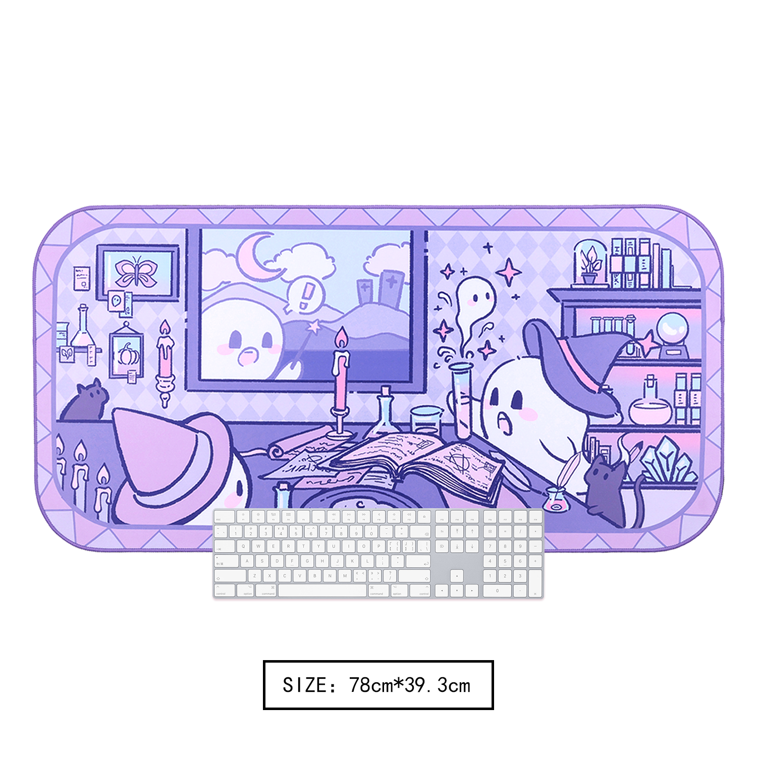 BlingKiyo Halloween Ghost Large Mouse Pad / Desk Mat
