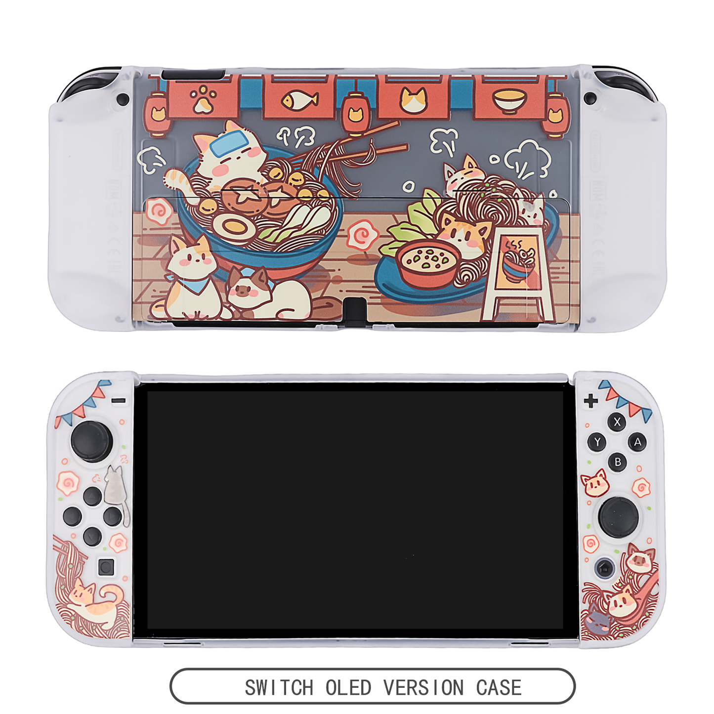 BlingKiyo Kitty Noodles Nintendo Switch/ Switch Oled Protective Case