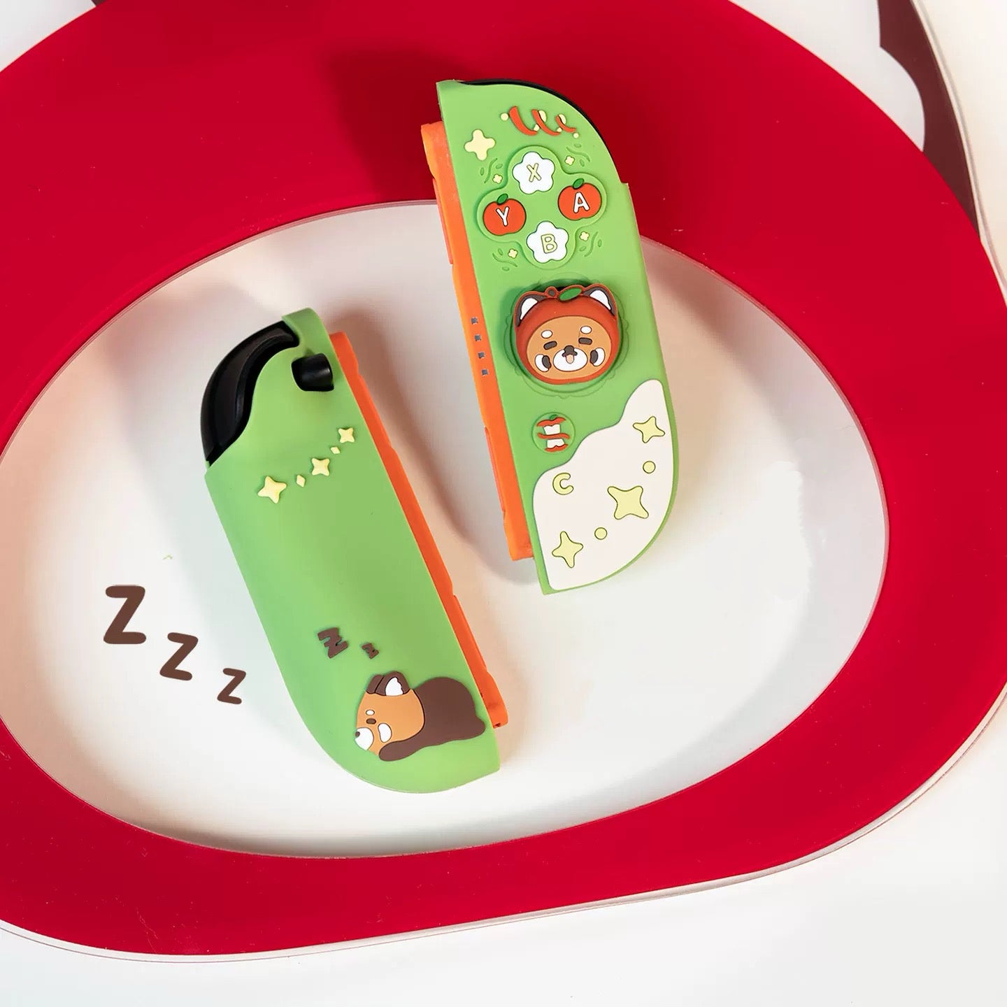 Red Panda Switch OLED/Switch 2 Silicone Protective Case