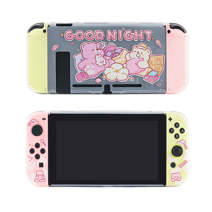 BlingKiyo  Sleepy Bear Protective Shell for Nintendo Switch/ Switch OLED
