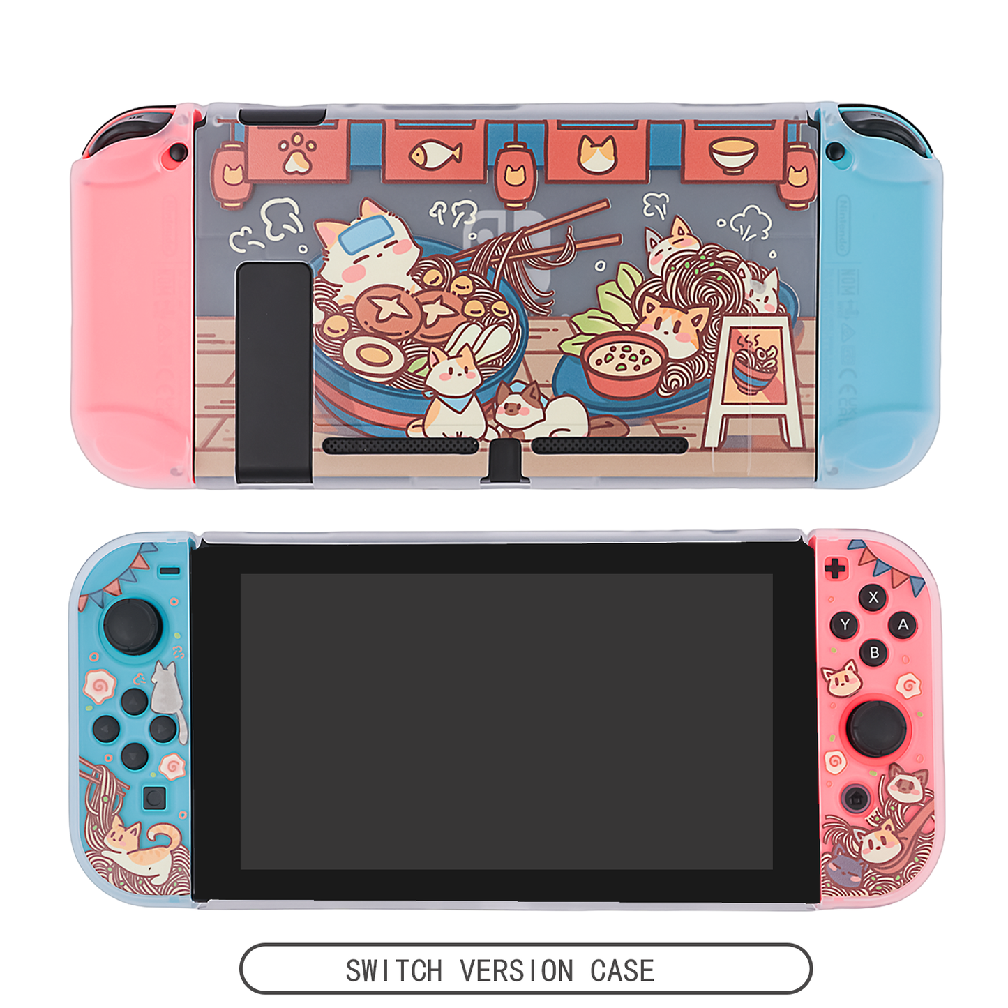 BlingKiyo Kitty Noodles Nintendo Switch/ Switch Oled Protective Case