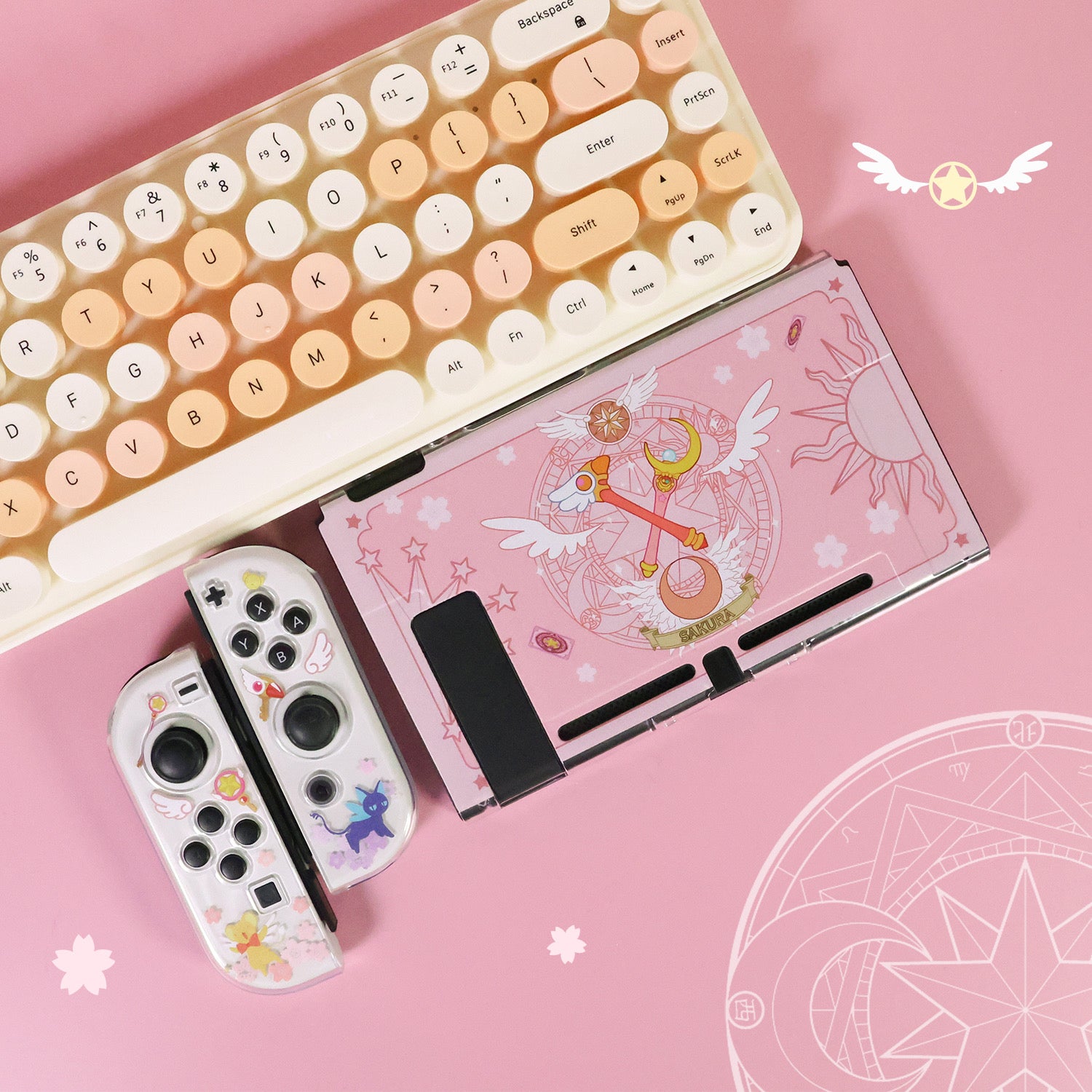 BlingKiyo Magic Sakura Protective Case for Nintendo Switch/ OLED/ Switch 2