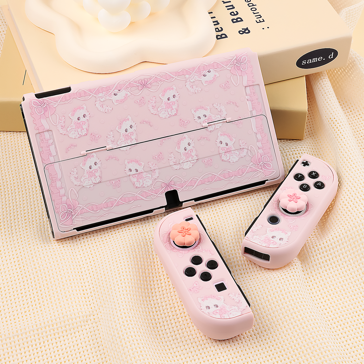 BlingKiyo Bow-knot Kitty Nintendo Switch/ Switch Oled Protective Case