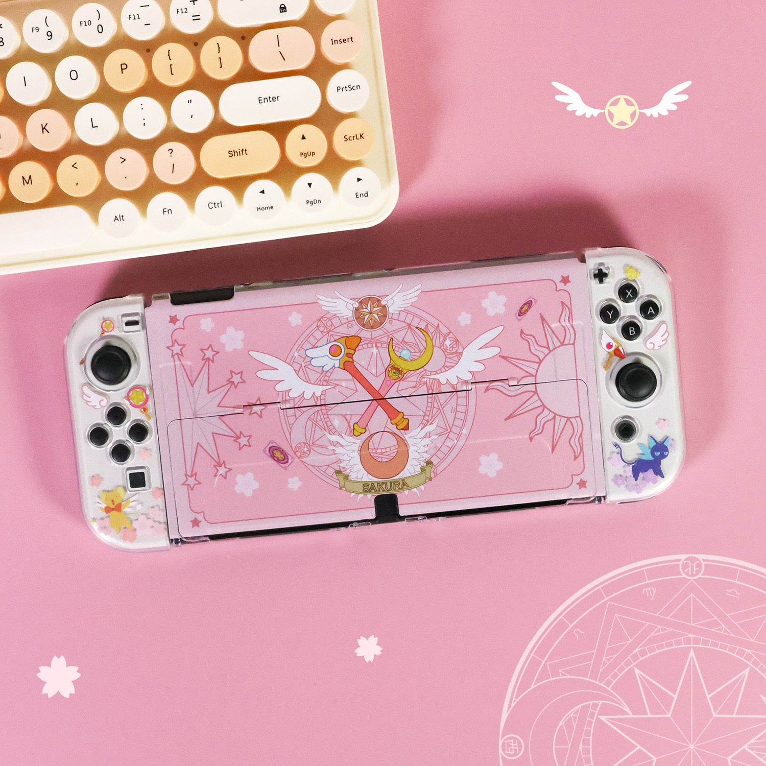BlingKiyo Magic Sakura Protective Case for Nintendo Switch/ OLED/ Switch 2