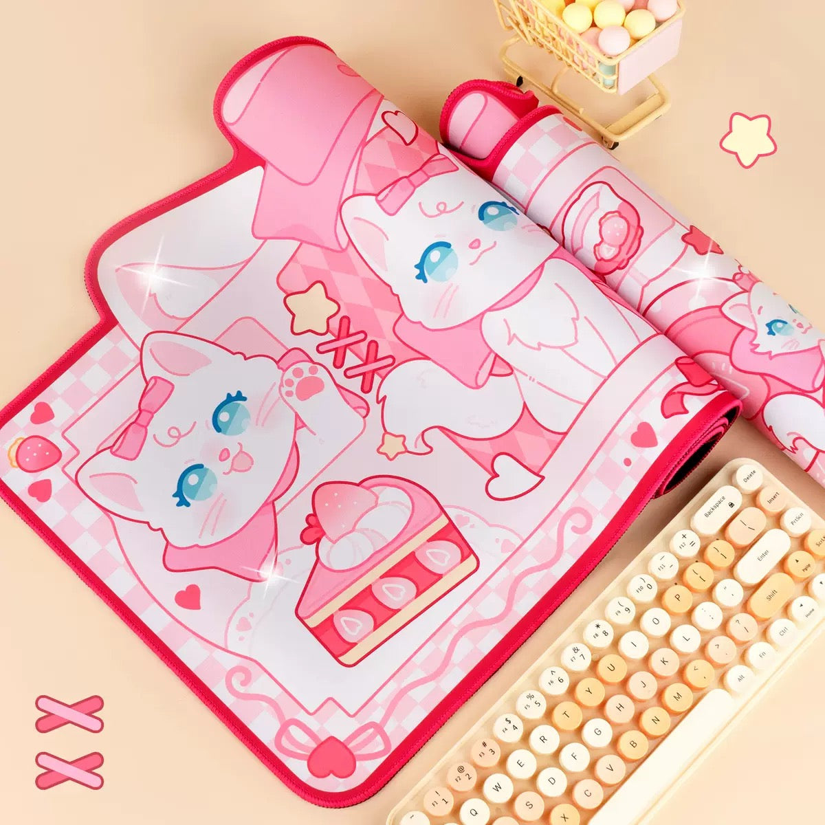 Marrie Cat Large Mouse Pad / Desk Mat