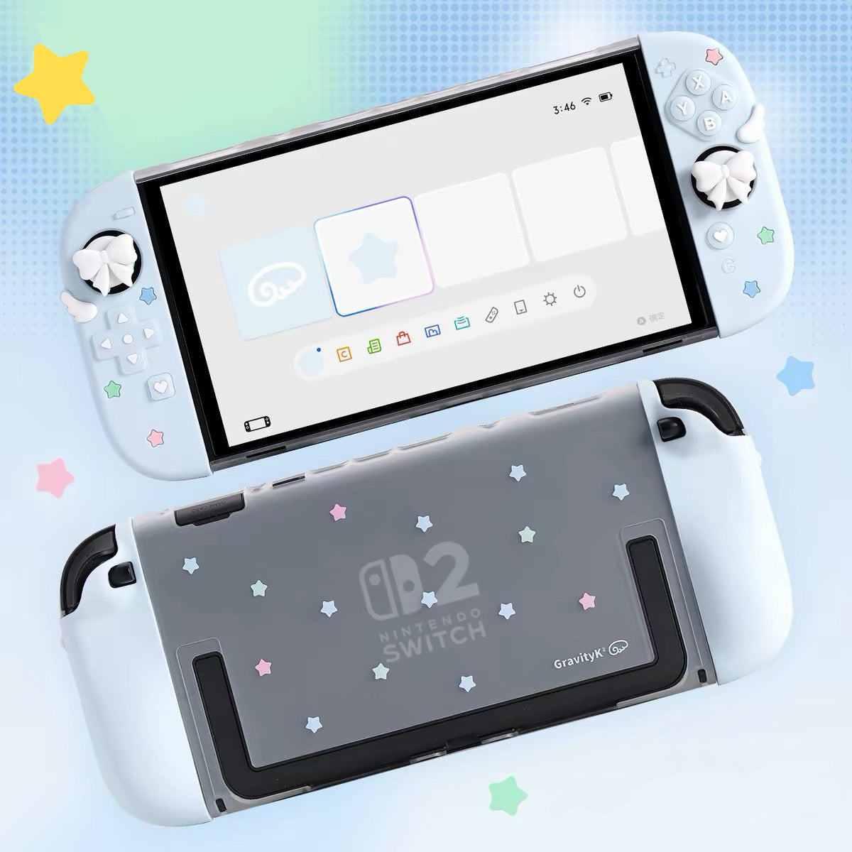 Clear Stars NS/NS2 Silicone Protective Case