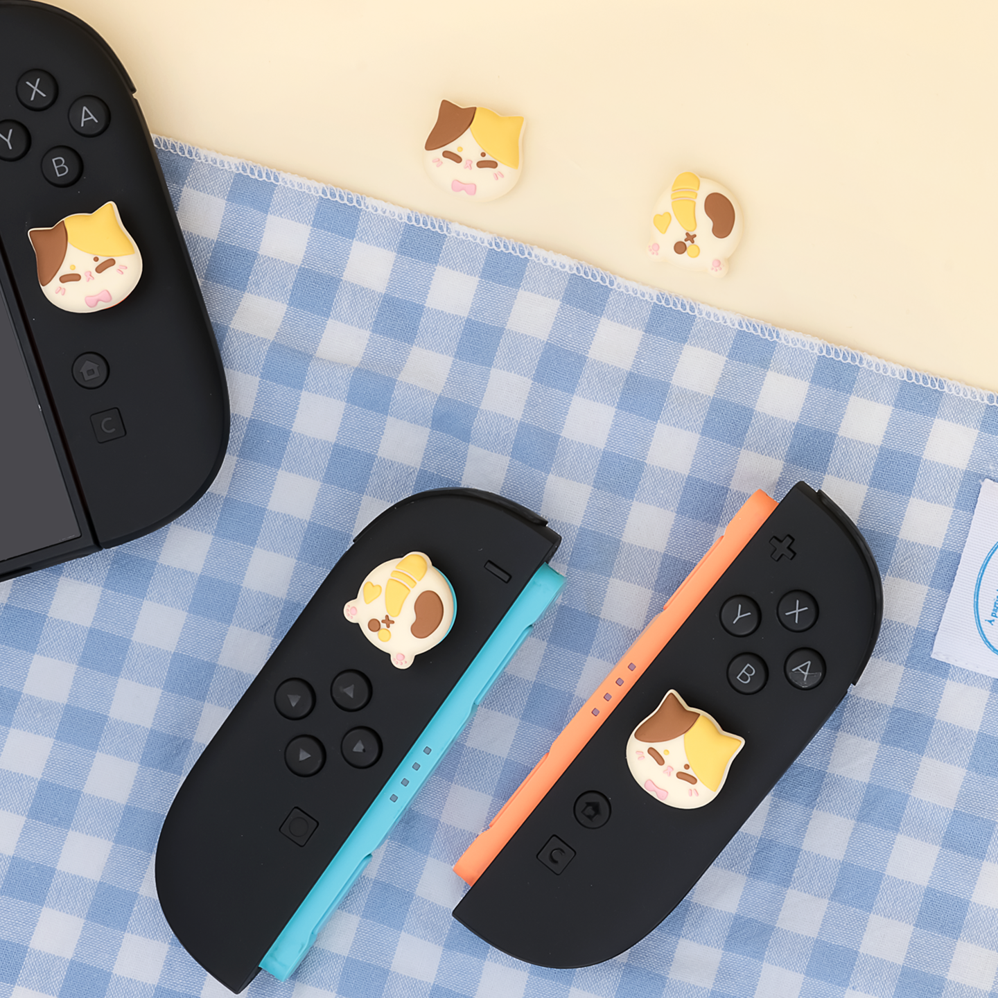 Calico Cat Thumb Grip Caps for Switch