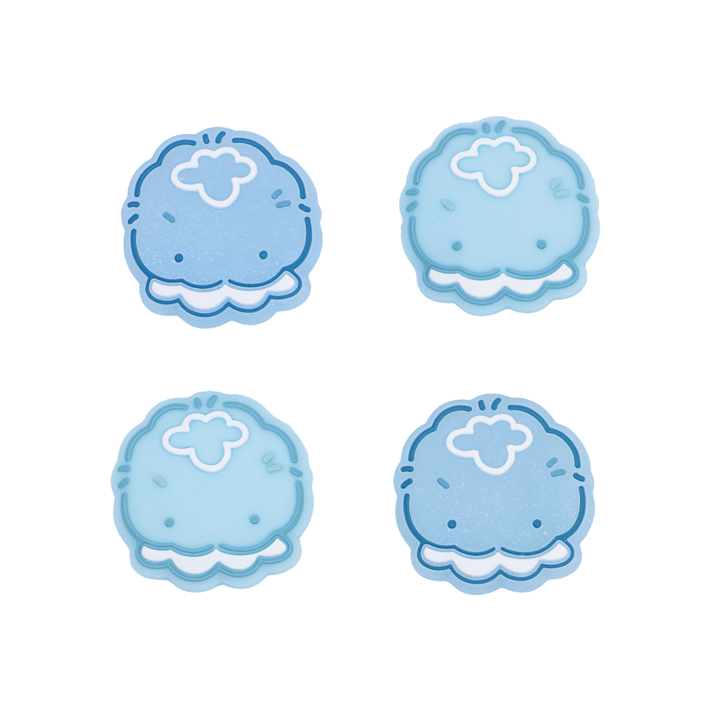BlingKiyo Glitter Jellyfish NS&NS2 Thumb Grip Caps