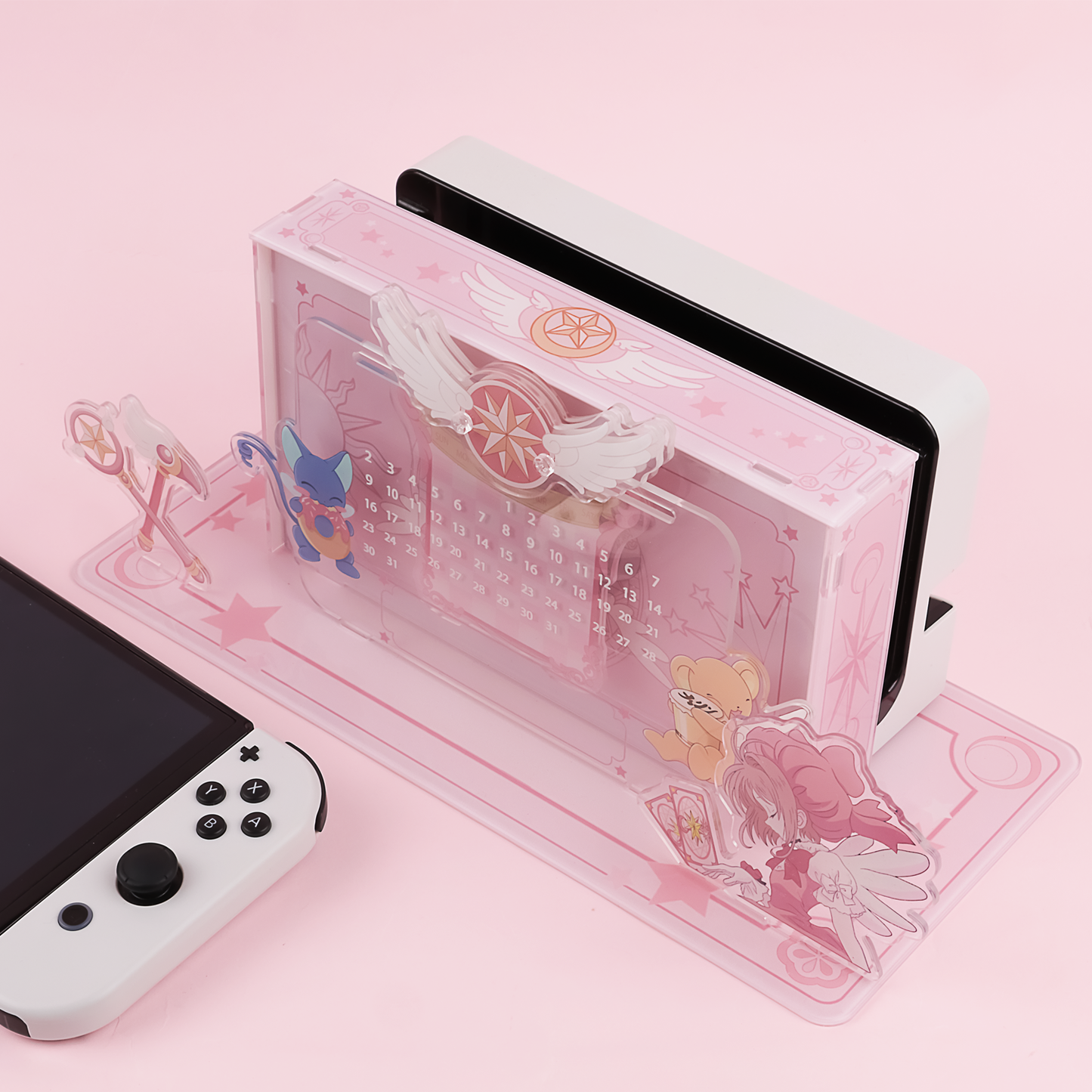 BlingKiyo Sakura Nintendo Switch/ Switch Oled Acrylic Dock Cover