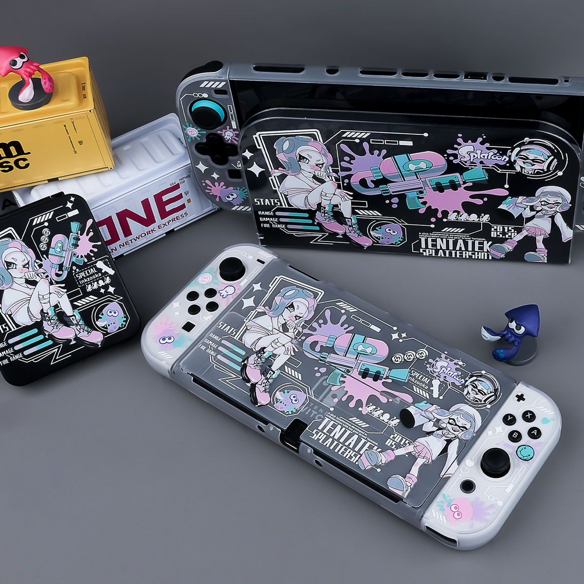 BlingKiyo Splatoon Nintendo Switch / OLED / SWITCH 2 Protective Shell & Dock Cover