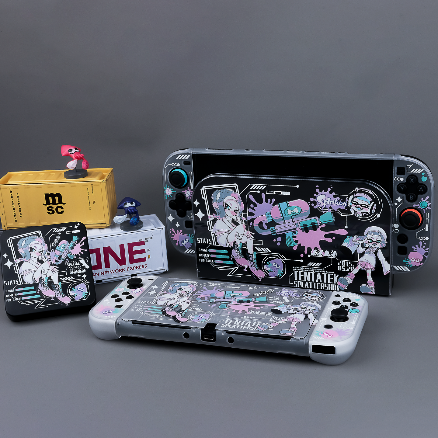 BlingKiyo Splatoon Nintendo Switch / OLED / SWITCH 2 Protective Shell & Dock Cover