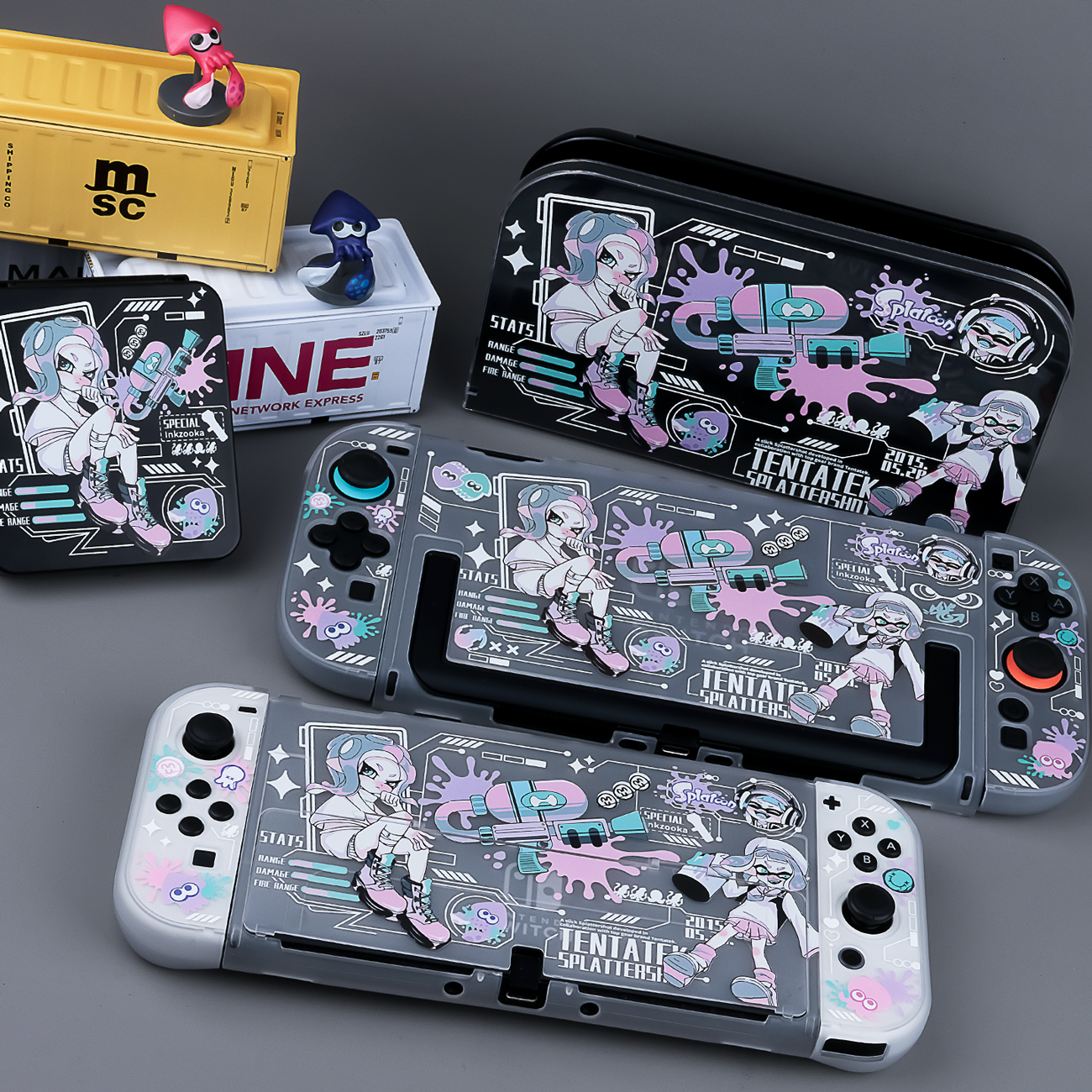 BlingKiyo Splatoon Nintendo Switch / OLED / SWITCH 2 Protective Shell & Dock Cover