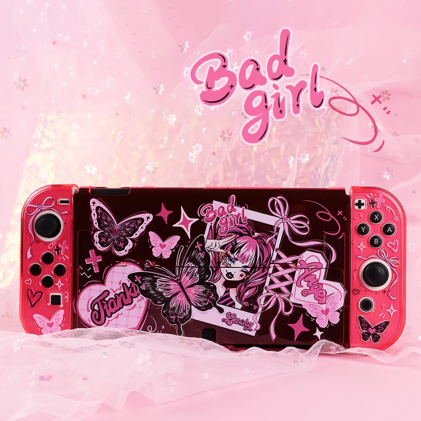 Blingkiyo Butterfly Girl Nintendo Switch / OLED Protective Shell