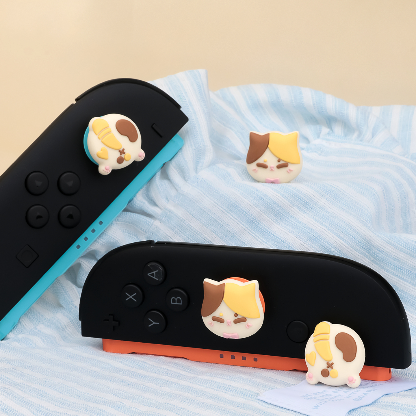 Calico Cat Thumb Grip Caps for Switch