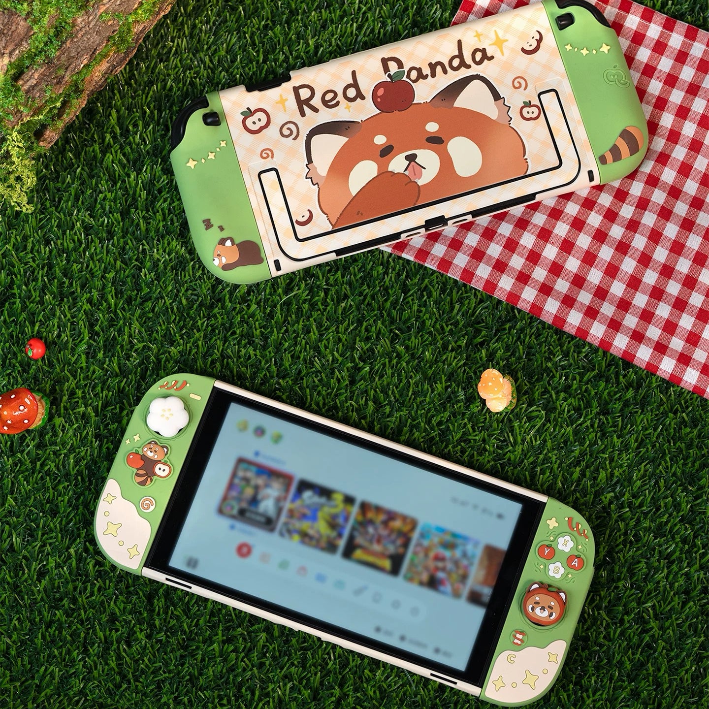 Red Panda Switch OLED/Switch 2 Silicone Protective Case