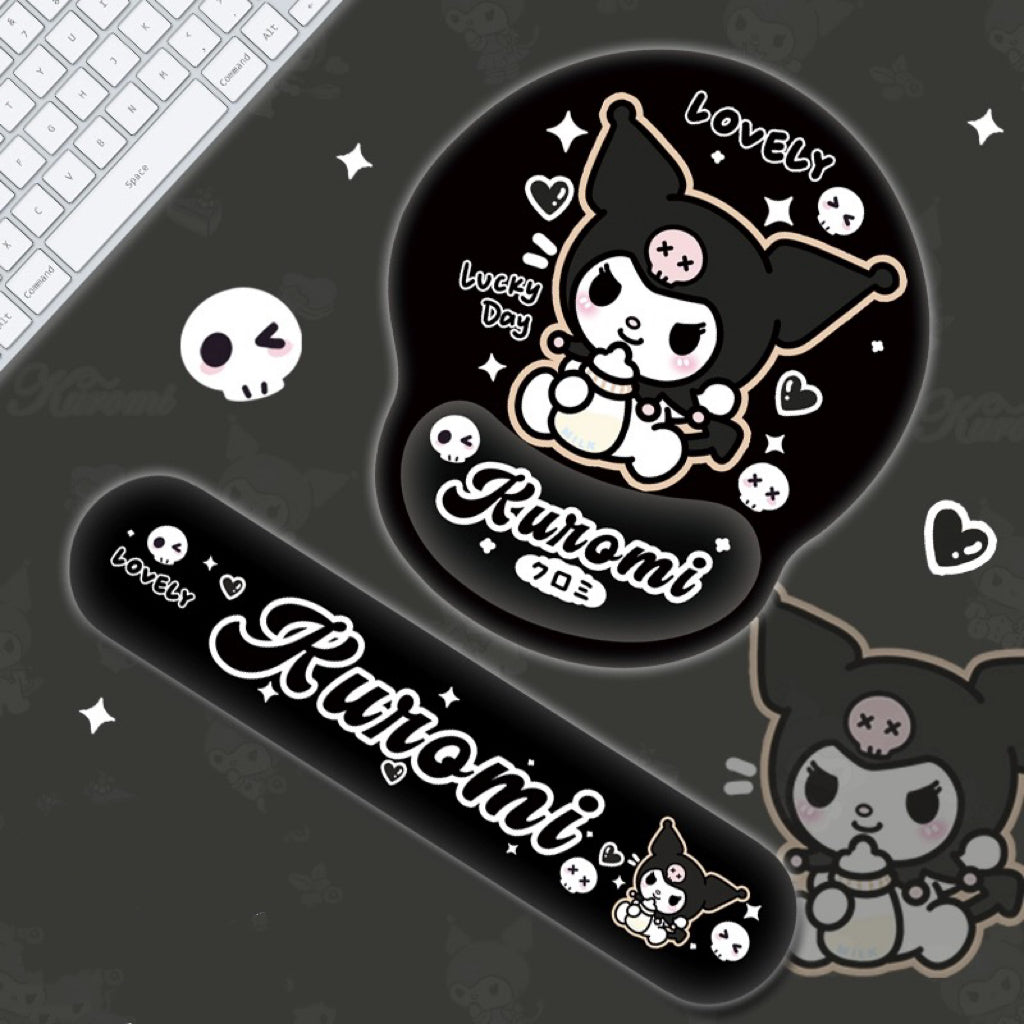 BlingKiyo Mini Black Kuromi Mouse Pad / Desk Mat