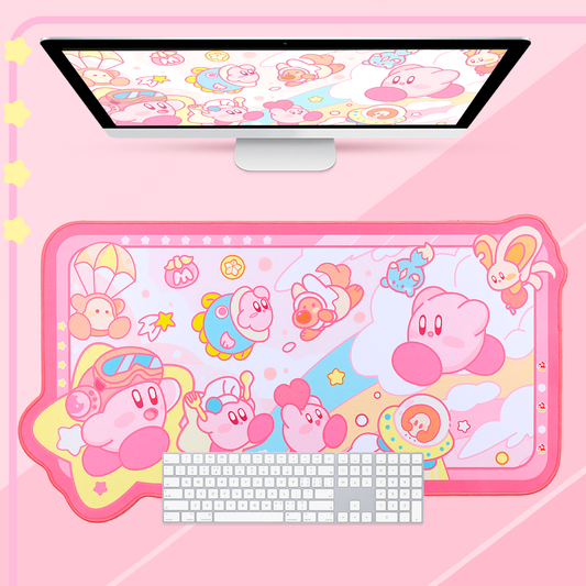 BlingKiyo Rainbow Kirby Mouse Pad