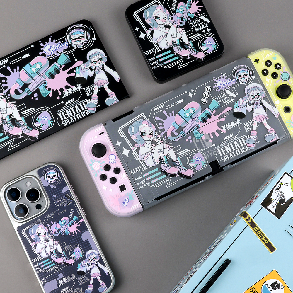 BlingKiyo Splatoon Nintendo Switch / OLED / SWITCH 2 Protective Shell & Dock Cover