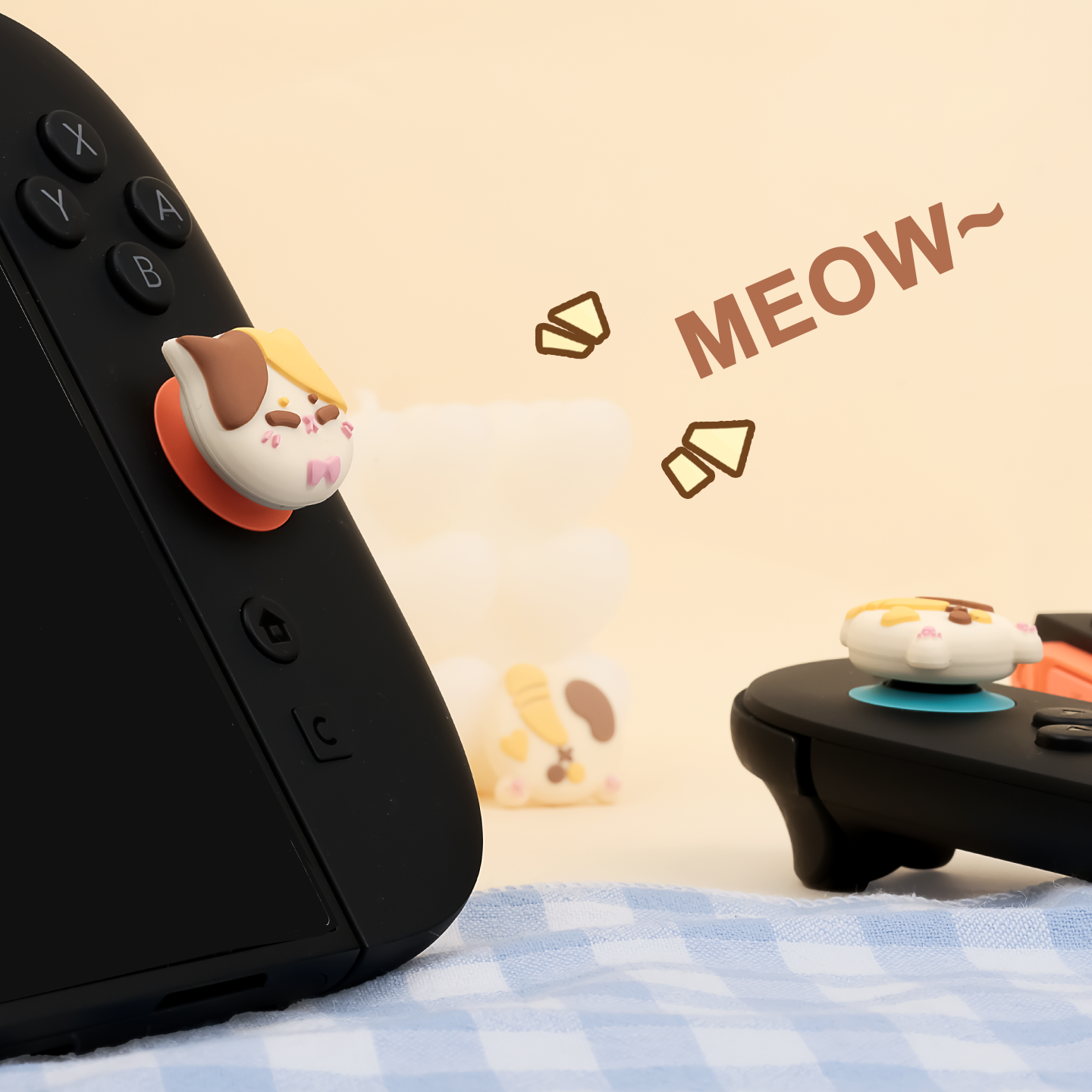 Calico Cat Thumb Grip Caps for Switch