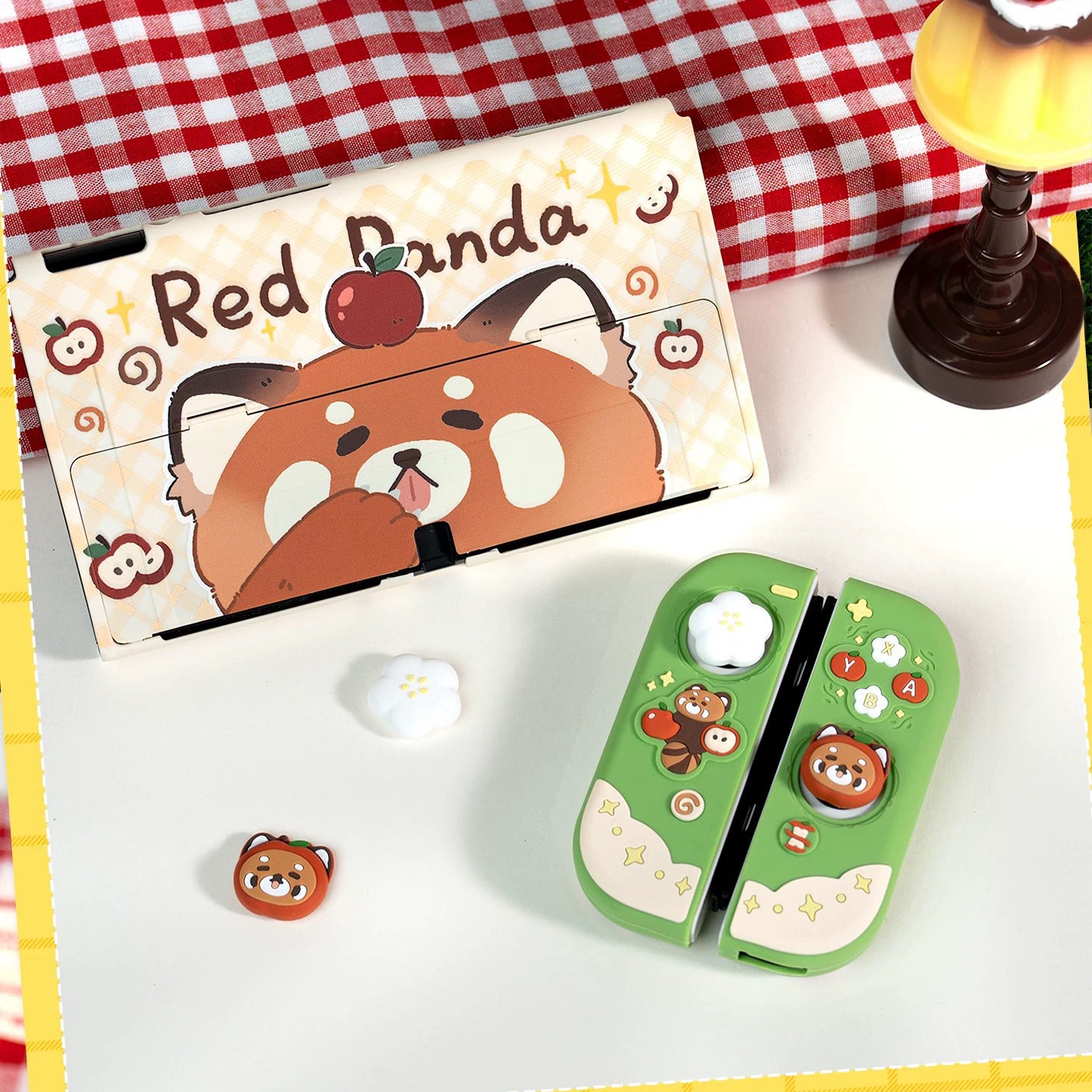 Red Panda Switch OLED/Switch 2 Silicone Protective Case